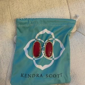Red Kendra Scott earrings